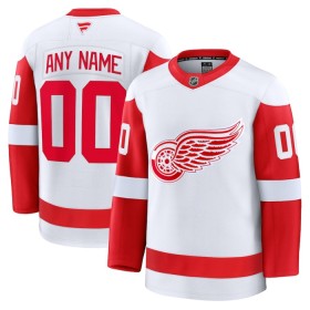 Detroit Red Wings Dresy Personalizované Fanatics Premium 2024-25 Bílý Venkovní - Pánské